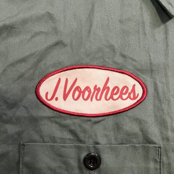 Friday the 13th Jason Voorhees Camp Crystal Lake Patched Uniform Shirt Size XL - Picture 6 of 9